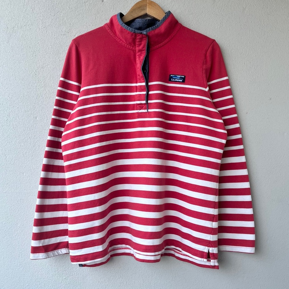 L.L. Bean | Striped Cotton Rugby Pullover